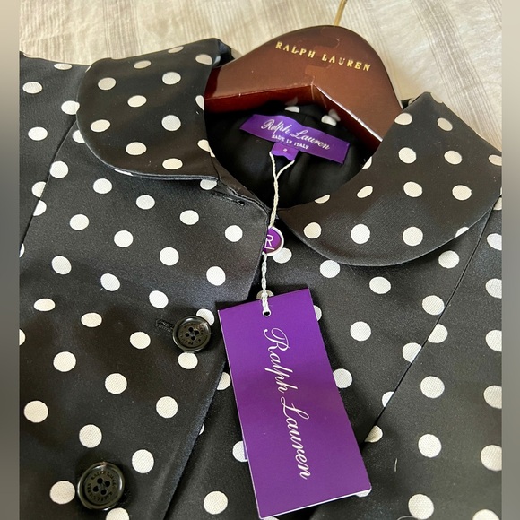 Ralph Lauren Purple Label Polka dot jacket. Size 2. NWT. - Picture 8 of 10